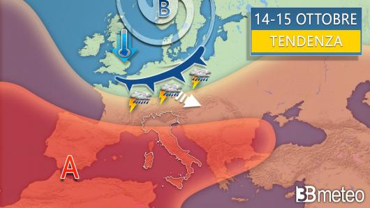 Meteo tendenza per metà ottobre