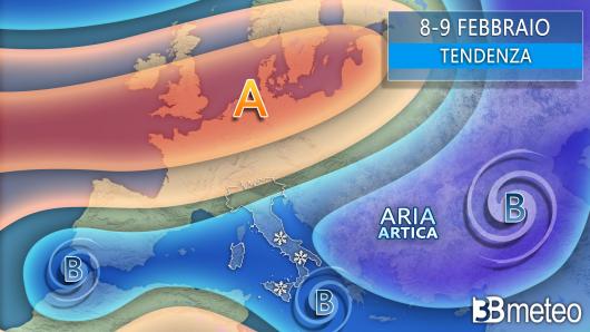 Meteo tendenza per metà settimana