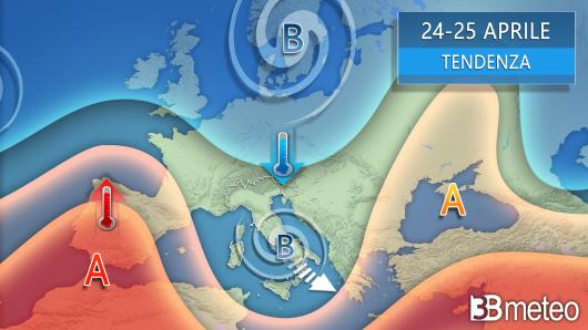 Meteo tendenza ponte della Liberazione del 25 aprile