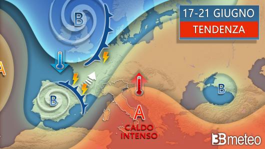 Meteo tendenza prossima settimana (17-21)