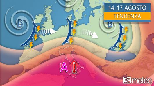 Meteo tendenza settimana di Ferragosto 