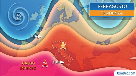 Meteo tendenza settimana di Ferragosto e Ferragosto
