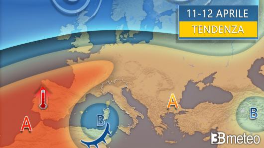 Meteo tendenza tra giovedì e venerdì