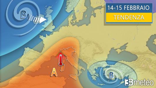 Meteo - Tendenza tra martedì e mercoledì