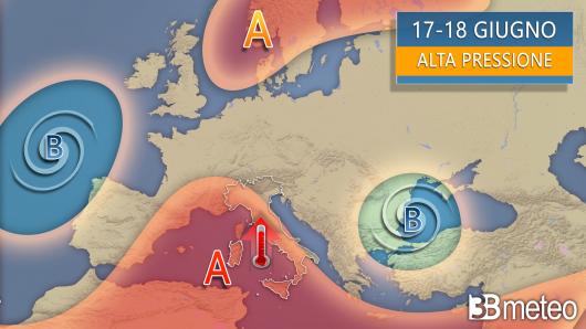 Meteo tendenza weekend 17-18 giugno