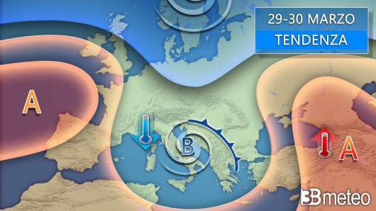 Meteo tendenza weekend 29-30