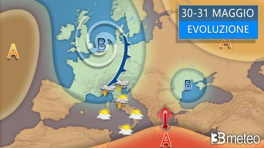 Meteo tra giovedì e venerdì