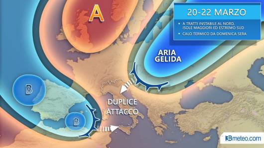  Meteo Tra venerdì e il weekend duplice attacco all'Italia