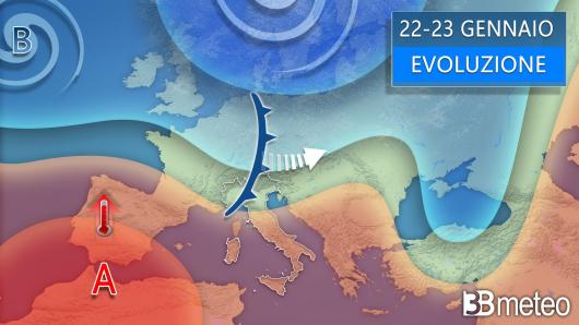 Meteo - Veloce perturbazione a inizio settimana
