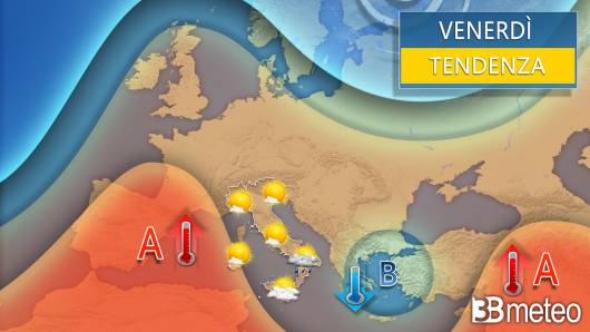 Meteo venerdì 10 maggio