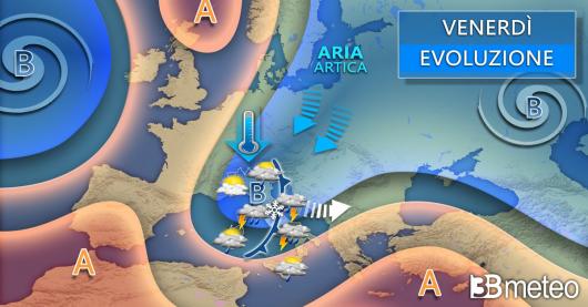 Meteo venerdì 14 febbraio