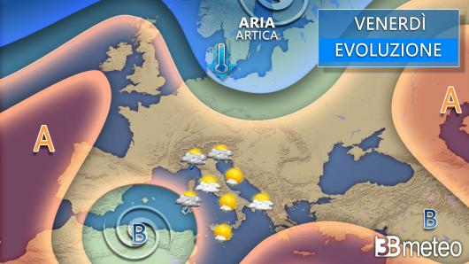 Meteo venerdì 31 gennaio