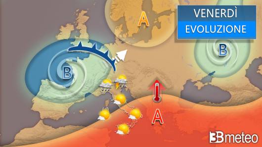 Meteo venerdì