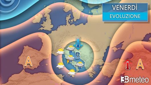 Meteo venerdì