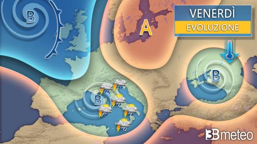 Meteo venerdì