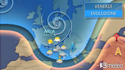 Meteo venerdì