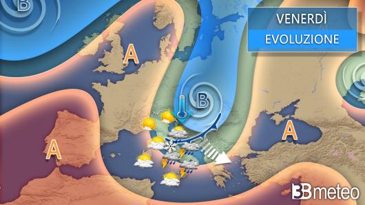 Meteo venerdì