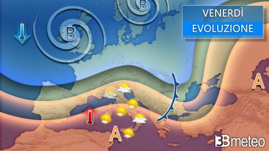 Meteo venerdì