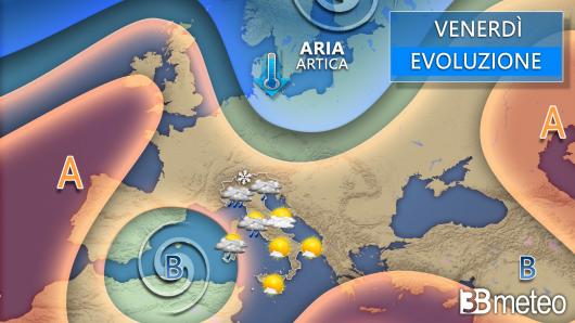 Meteo venerdì