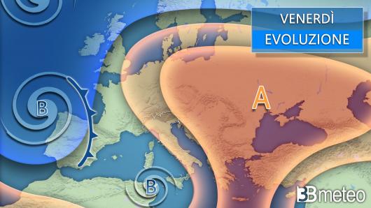 Meteo venerdì