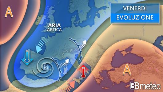 Meteo venerdì