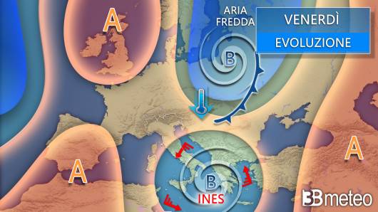 Meteo venerdì