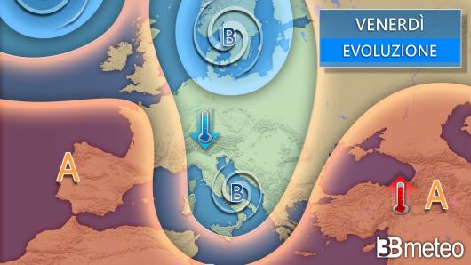 Meteo venerdì