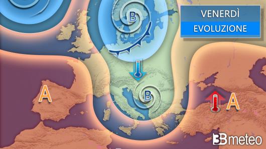 Meteo venerdì