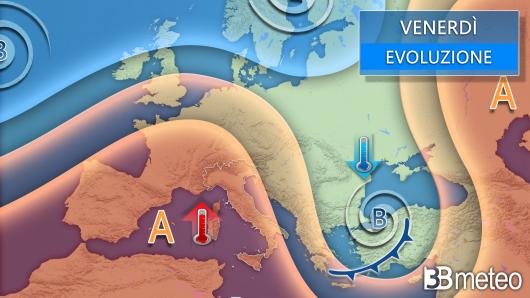 Meteo venerdì