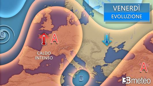 Meteo venerdì