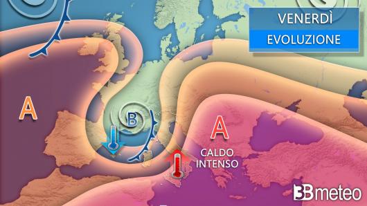 Meteo venerdì