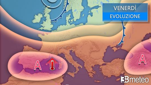 Meteo venerdì
