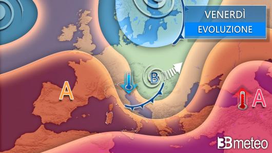 Meteo venerdì