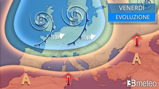 Meteo venerdì