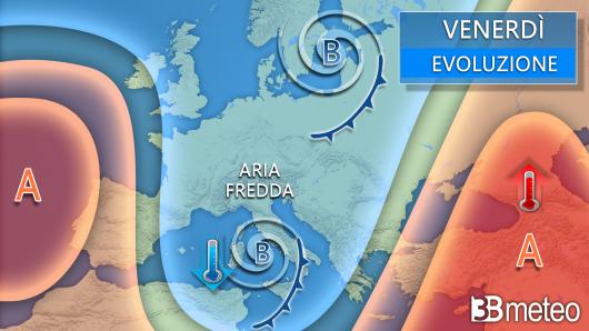Meteo venerdì