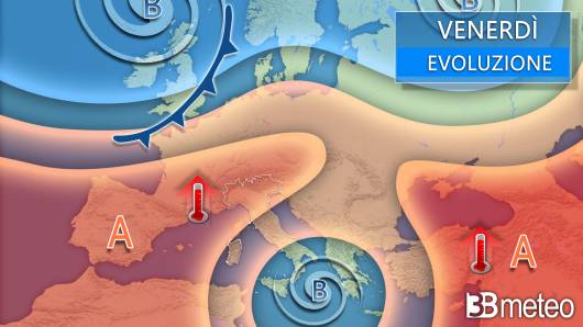 Meteo venerdì