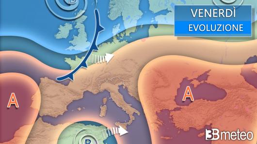 Meteo venerdì