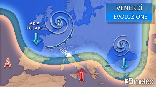 Meteo venerdì