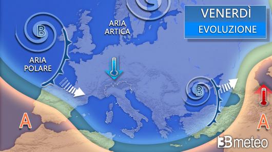 Meteo venerdì