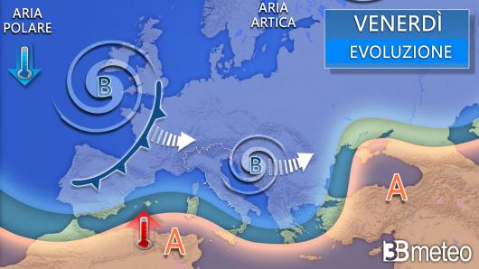 Meteo venerdì