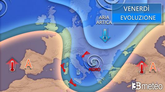Meteo venerdì
