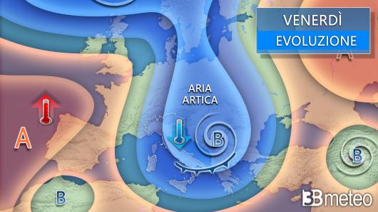 Meteo venerdì