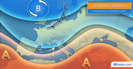 Meteo venerdì