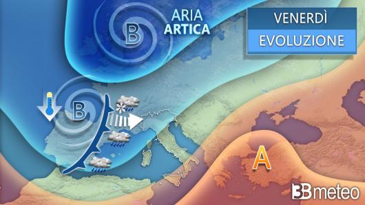 Meteo venerdì 9 febbraio