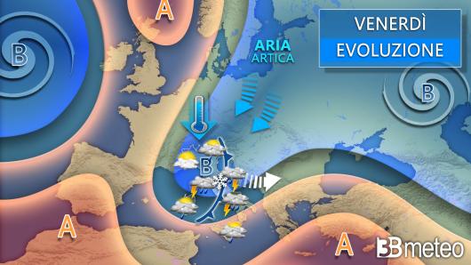 Meteo venerdì San Valentino