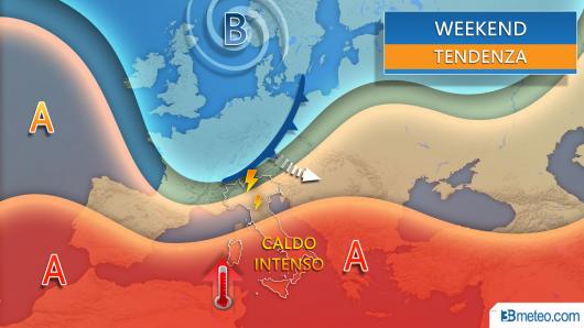 Meteo weekend 11-12 luglio, rischio temporali al Nord