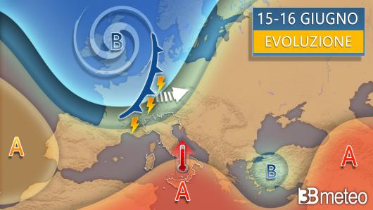 Meteo weekend 15-16 giugno