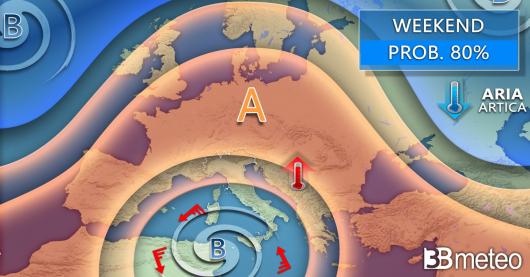 Meteo weekend 18-19 gennaio