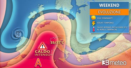 Meteo weekend 18-19 giugno