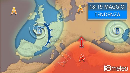 Meteo weekend 18-19 maggio